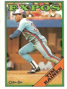 #243 Tim Raines - Montreal Expos - 1988 O-Pee-Chee Baseball