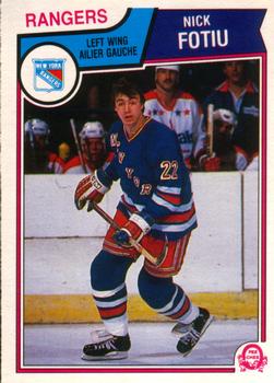 #243 Nick Fotiu - New York Rangers - 1983-84 O-Pee-Chee Hockey