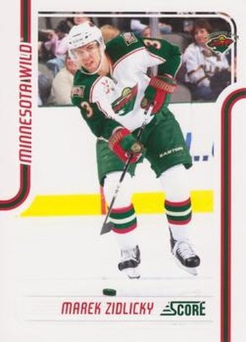 #243 Marek Zidlicky - Minnesota Wild - 2011-12 Score Hockey