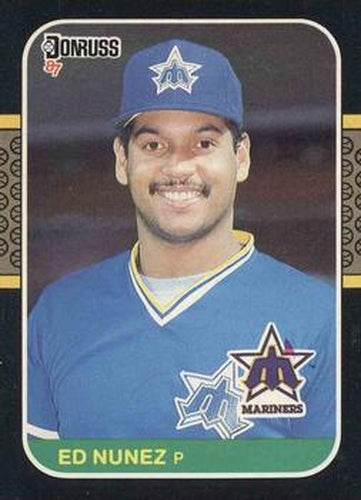 #243 Ed Nunez - Seattle Mariners - 1987 Donruss Baseball