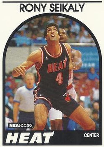 #243 Rony Seikaly - Miami Heat - 1989-90 Hoops Basketball