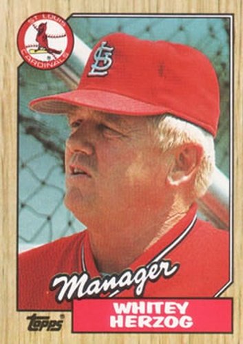 #243 Whitey Herzog - St. Louis Cardinals - 1987 Topps Baseball