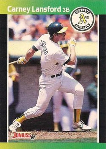 #243 Carney Lansford - Oakland Athletics - 1989 Donruss Baseball