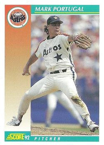 #243 Mark Portugal - Houston Astros - 1992 Score Baseball