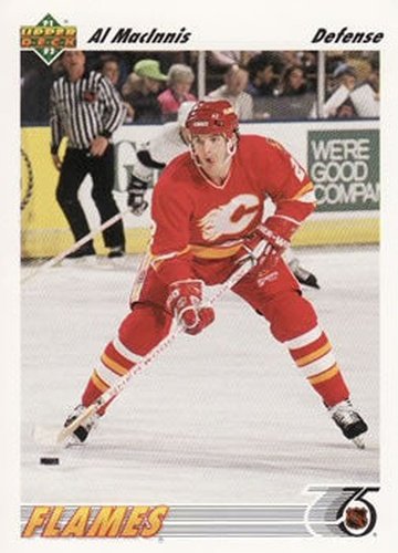 #243 Al MacInnis - Calgary Flames - 1991-92 Upper Deck Hockey