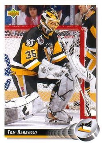 #243 Tom Barrasso - Pittsburgh Penguins - 1992-93 Upper Deck Hockey