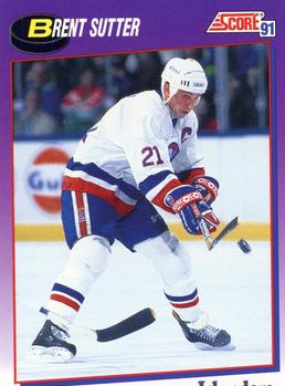 #243 Brent Sutter - New York Islanders - 1991-92 Score American Hockey