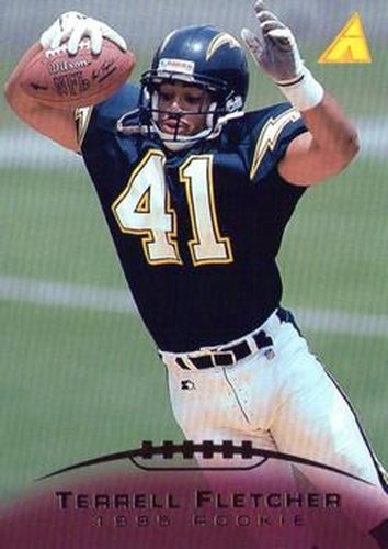 #243 Terrell Fletcher - San Diego Chargers - 1995 Pinnacle Football