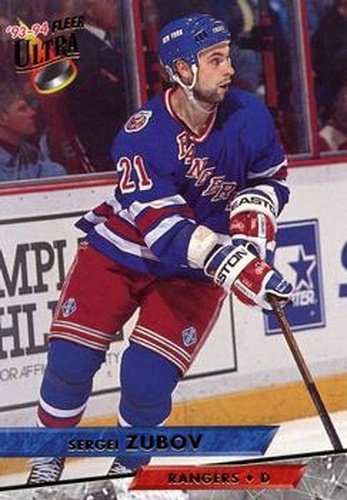 #243 Sergei Zubov - New York Rangers - 1993-94 Ultra Hockey