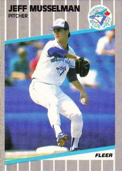 #243 Jeff Musselman - Toronto Blue Jays - 1989 Fleer Baseball