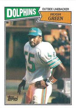 #243 Hugh Green - Miami Dolphins - 1987 Topps Football