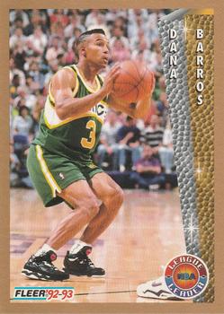 #243 Dana Barros - Seattle SuperSonics - 1992-93 Fleer Basketball