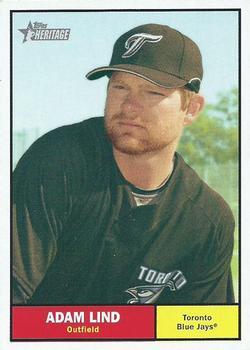 #243 Adam Lind - Toronto Blue Jays - 2010 Topps Heritage Baseball