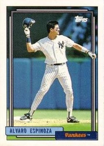 #243 Alvaro Espinoza - New York Yankees - 1992 Topps Baseball