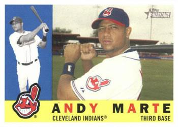 #243 Andy Marte - Cleveland Indians - 2009 Topps Heritage Baseball