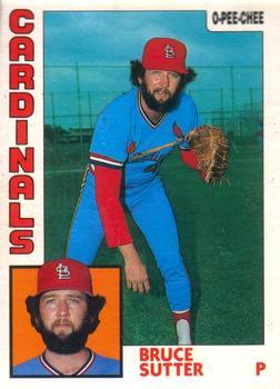 #243 Bruce Sutter - St. Louis Cardinals - 1984 O-Pee-Chee Baseball