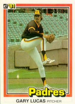 #243 Gary Lucas - San Diego Padres - 1981 Donruss Baseball