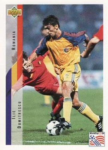 #243 Ilie Dumitrescu - Romania - 1994 Upper Deck World Cup Contenders English/Spanish Soccer