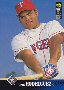 #243 Ivan Rodriguez - Texas Rangers - 1997 Collector's Choice Baseball
