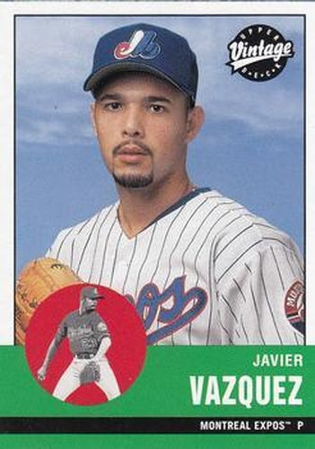 #243 Javier Vazquez - Montreal Expos - 2001 Upper Deck Vintage Baseball