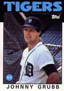 #243 Johnny Grubb - Detroit Tigers - 1986 Topps Baseball