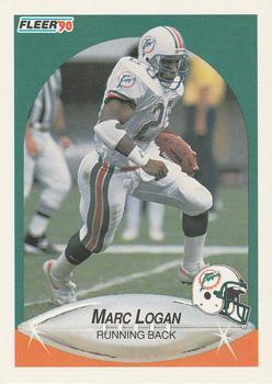 #243 Marc Logan - Miami Dolphins - 1990 Fleer Football