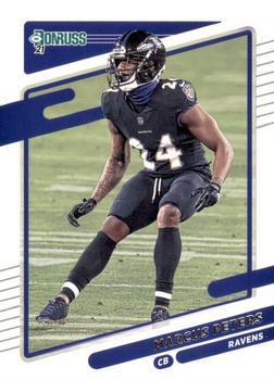 #243 Marcus Peters - Baltimore Ravens - 2021 Donruss Football