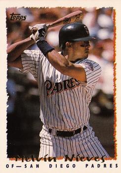 #243 Melvin Nieves - San Diego Padres - 1995 Topps Baseball