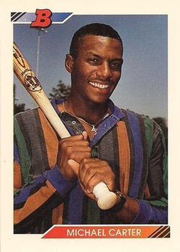 #243 Michael Carter - Milwaukee Brewers - 1992 Bowman Baseball