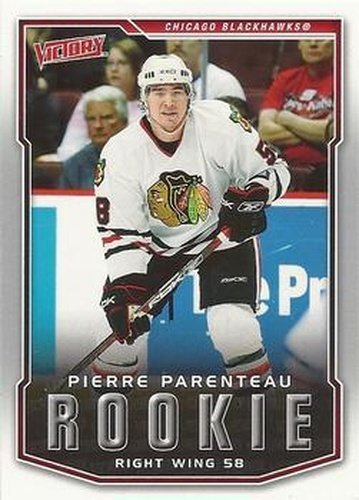 #243 Pierre Parenteau - Chicago Blackhawks - 2007-08 Upper Deck Victory Hockey