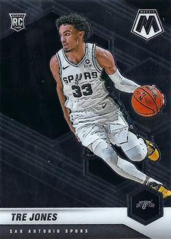 #243 Tre Jones - San Antonio Spurs - 2020-21 Panini Mosaic Basketball