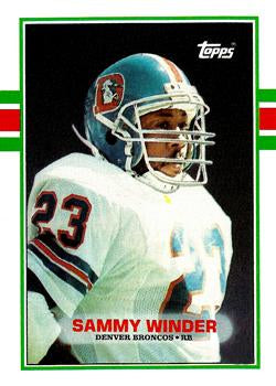 #243 Sammy Winder - Denver Broncos - 1989 Topps Football