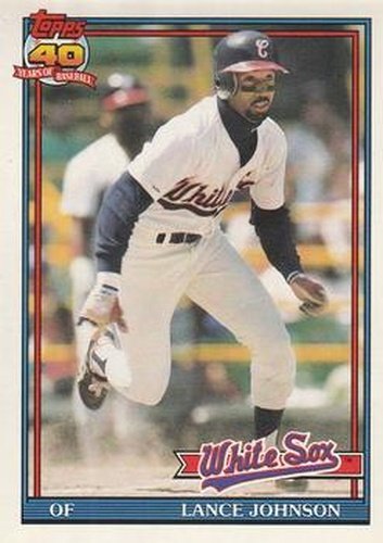 #243 Lance Johnson - Chicago White Sox - 1991 O-Pee-Chee Baseball