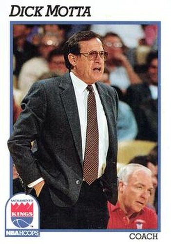 #243 Dick Motta - Sacramento Kings - 1991-92 Hoops Basketball
