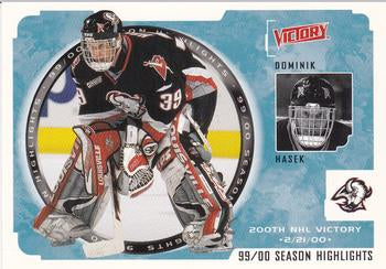 #243 Dominik Hasek - Buffalo Sabres - 2000-01 Upper Deck Victory Hockey