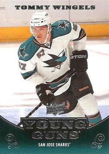 #243 Tommy Wingels - San Jose Sharks - 2010-11 Upper Deck Hockey