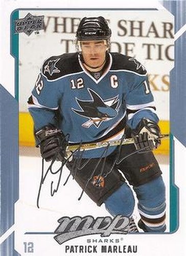 #243 Patrick Marleau - San Jose Sharks - 2008-09 Upper Deck MVP Hockey