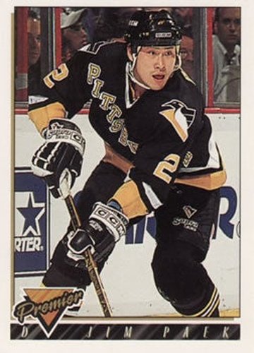 #243 Jim Paek - Pittsburgh Penguins - 1993-94 Topps Premier Hockey