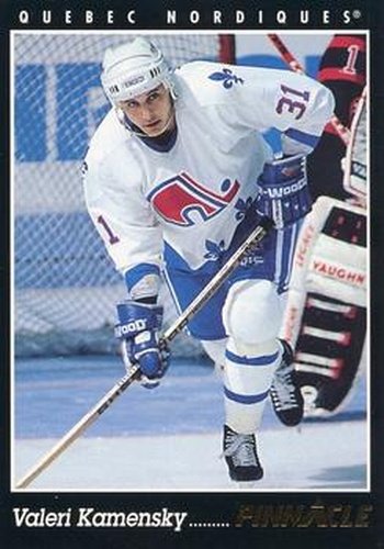 #244 Valeri Kamensky - Quebec Nordiques - 1993-94 Pinnacle Hockey