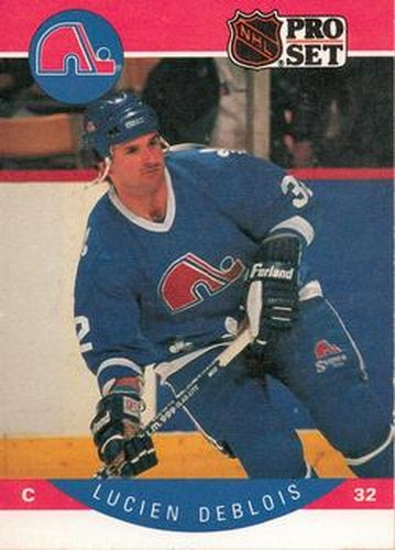 #244 Lucien DeBlois - Quebec Nordiques - 1990-91 Pro Set Hockey