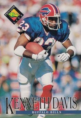 #244 Kenneth Davis - Buffalo Bills - 1994 Pro Line Live Football