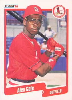 #244 Alex Cole - St. Louis Cardinals - 1990 Fleer USA Baseball