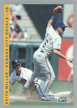 #244 Keith Miller - Kansas City Royals - 1993 Fleer Baseball
