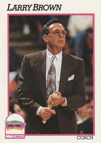 #244 Larry Brown - San Antonio Spurs - 1991-92 Hoops Basketball