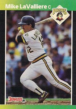 #244 Mike LaValliere - Pittsburgh Pirates - 1989 Donruss Baseball