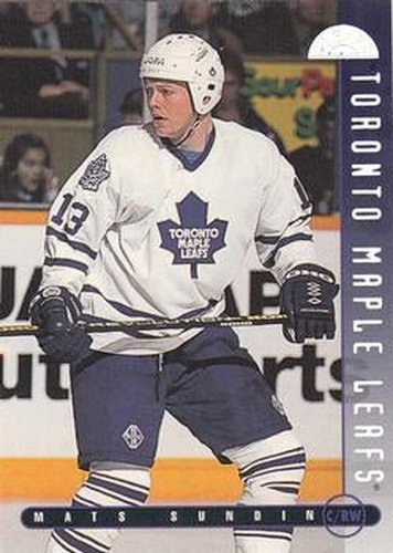 #244 Mats Sundin - Toronto Maple Leafs - 1995-96 Leaf Hockey