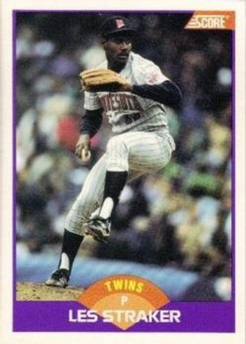 #244 Les Straker - Minnesota Twins - 1989 Score Baseball