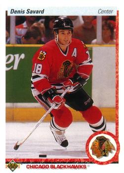 #244 Denis Savard - Chicago Blackhawks - 1990-91 Upper Deck Hockey