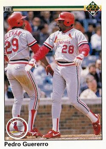 #244 Pedro Guerrero - St. Louis Cardinals - 1990 Upper Deck Baseball