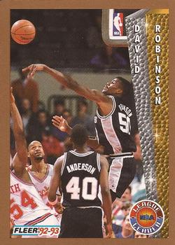 #244 David Robinson - San Antonio Spurs - 1992-93 Fleer Basketball